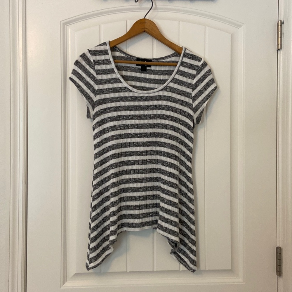 Gray Striped Shirt